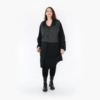 AKH 6881 Blouse, Black-Dark Grey