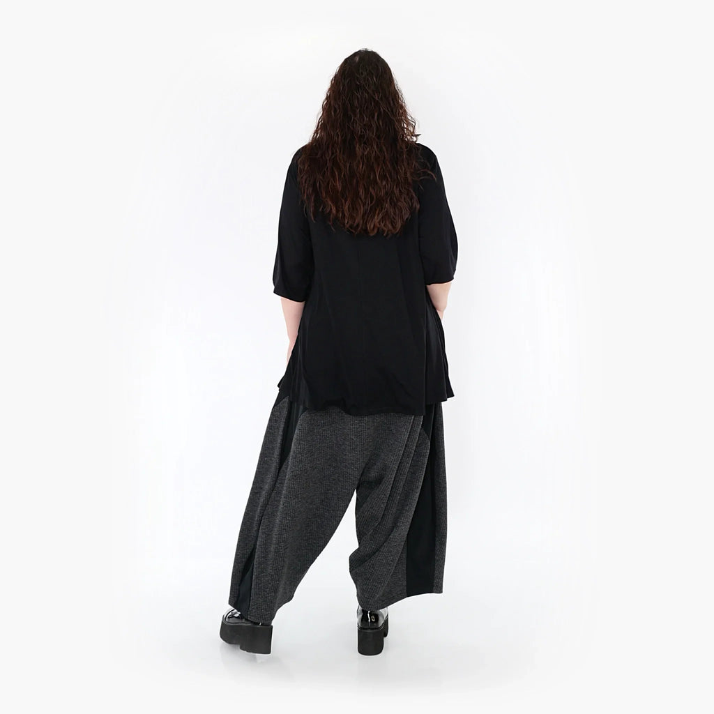 AKH Fashion Hose 6883 Femme, Schwarz/Dunkelgrau