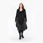 AKH Fashion Coat 6885 Women, Black/Dark Grey