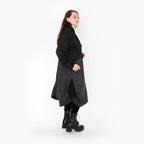 AKH Fashion Coat 6885 Women, Black/Dark Grey