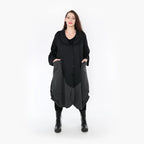 AKH Fashion Coat 6885 Women, Black/Dark Grey