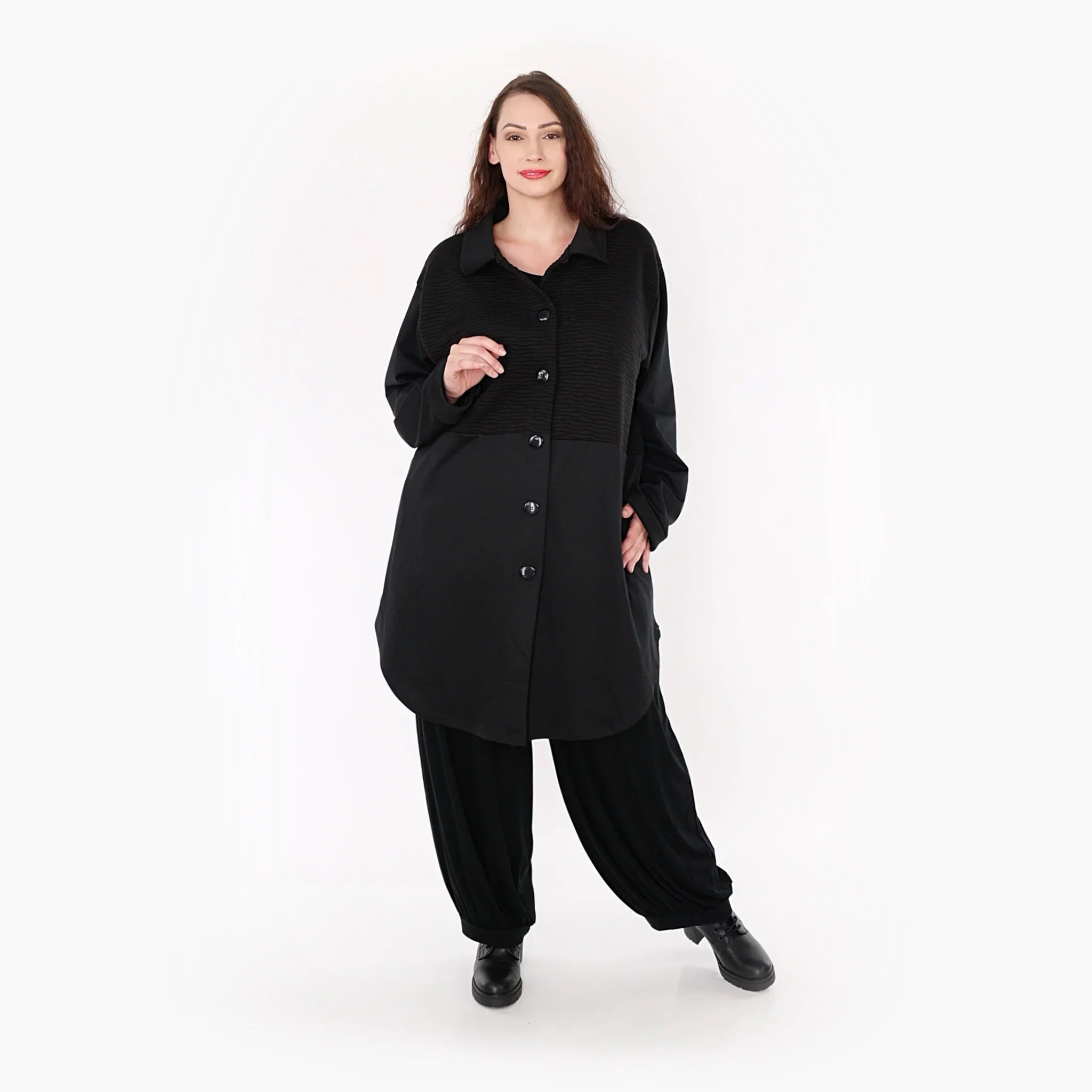 Chemisier AKH 6881, noir