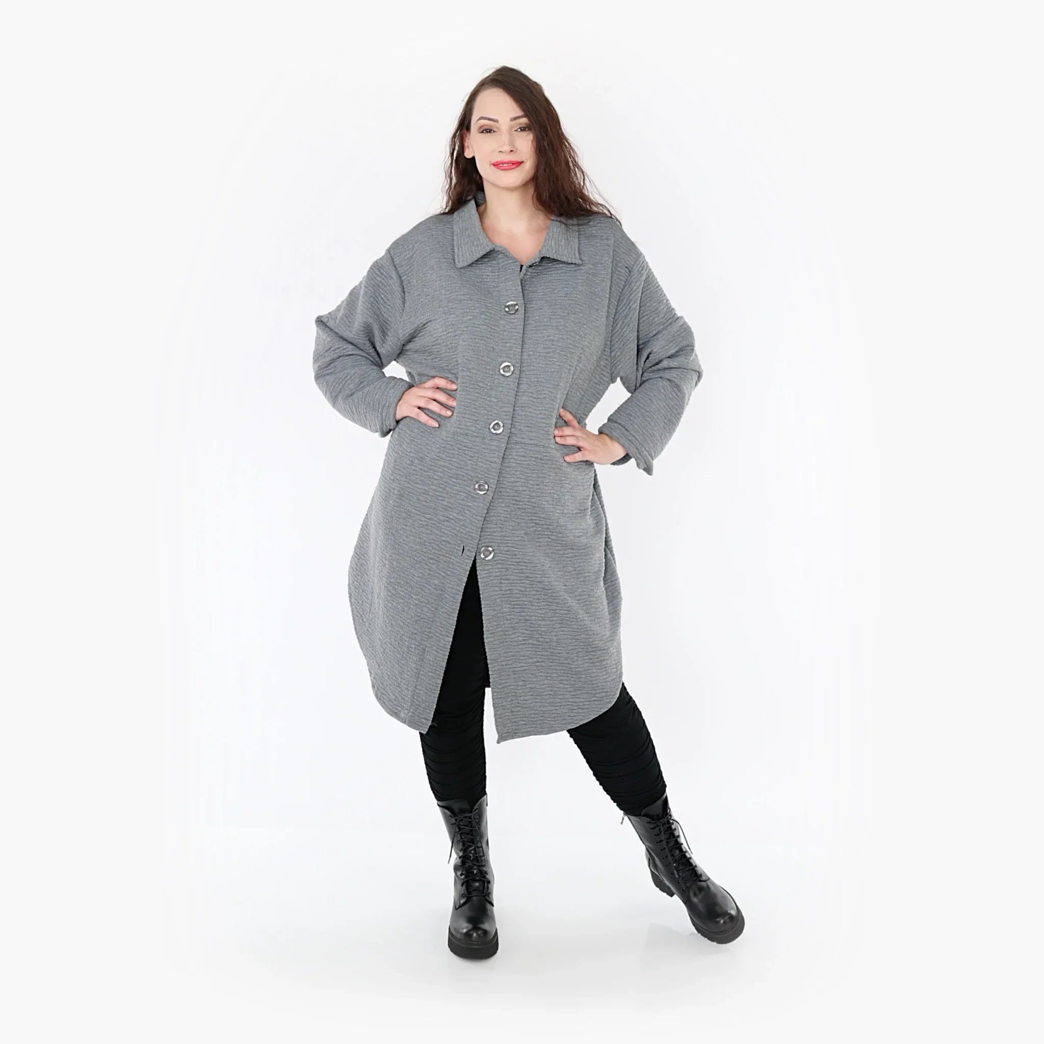 Chemisier AKH 6881, gris