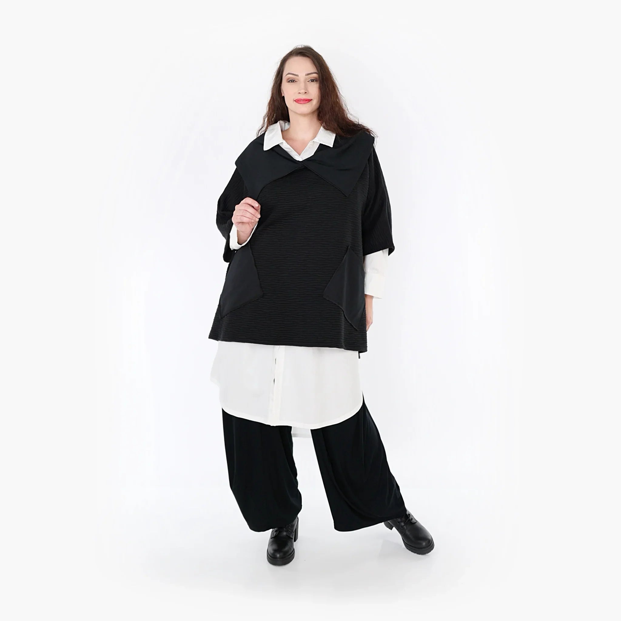 Poncho AKH 6884, noir