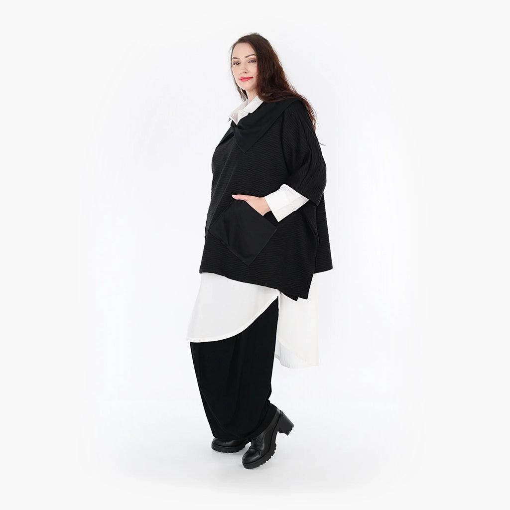 Poncho AKH 6884, noir