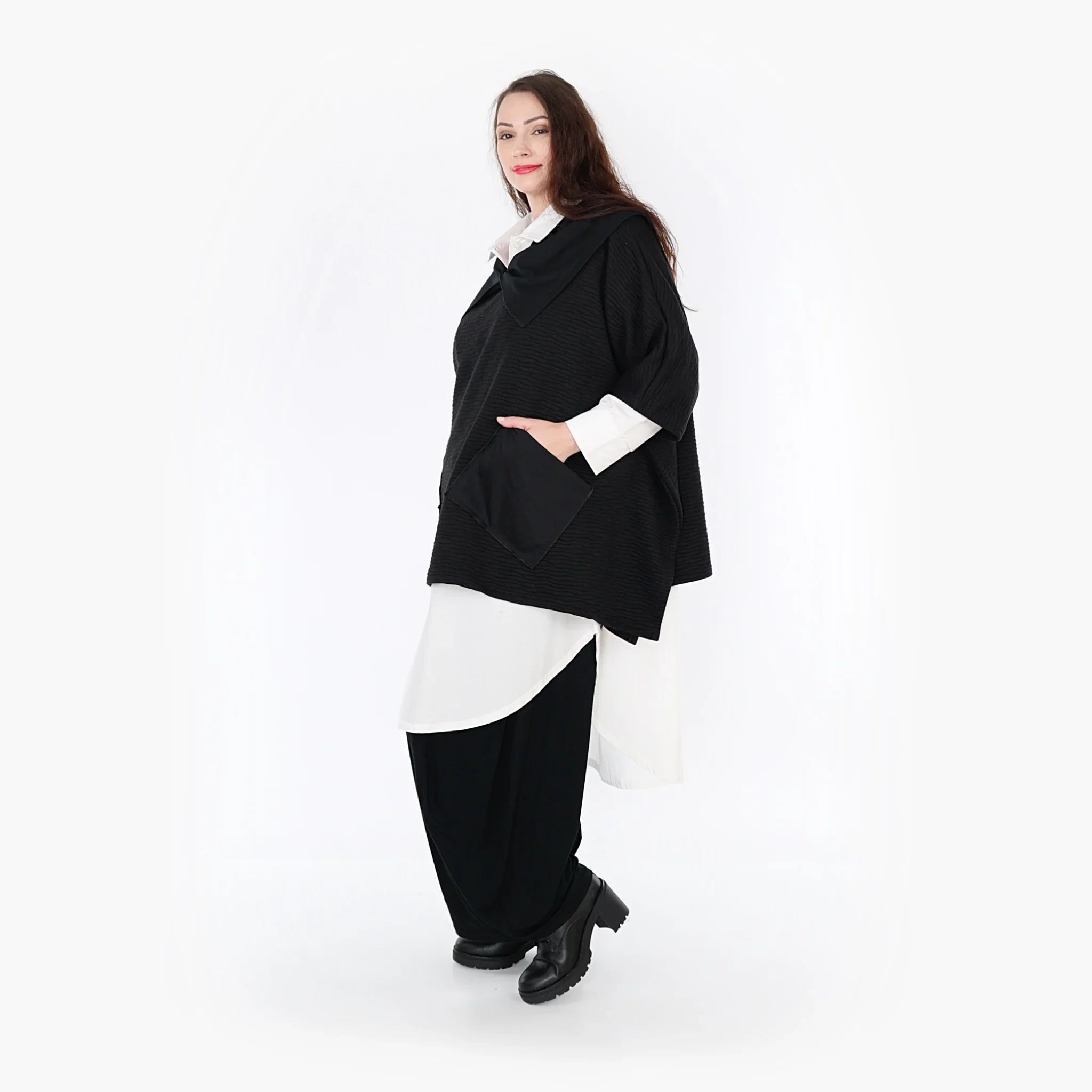 Poncho AKH 6884, noir