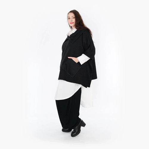 Poncho AKH 6884, noir
