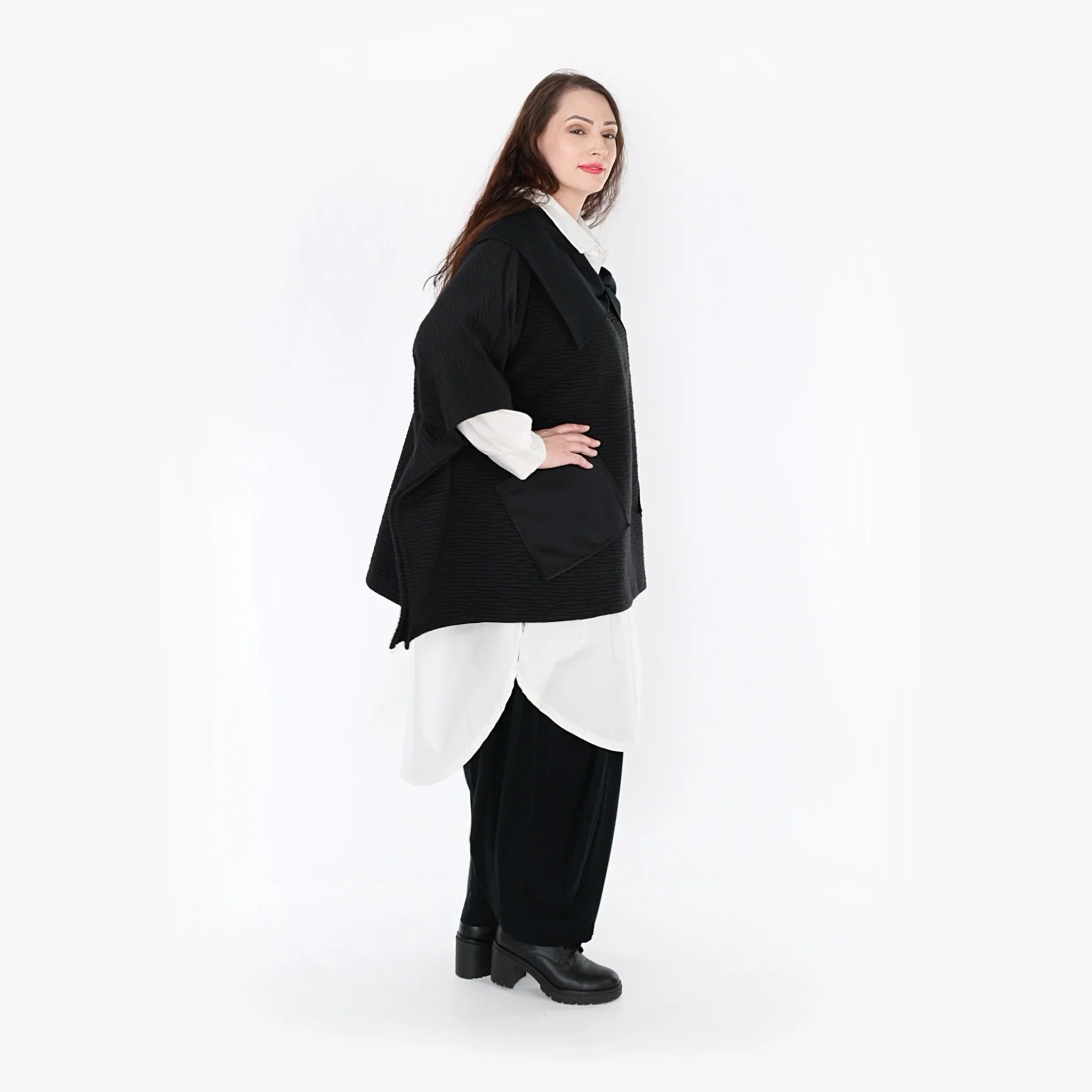 Poncho AKH 6884, noir