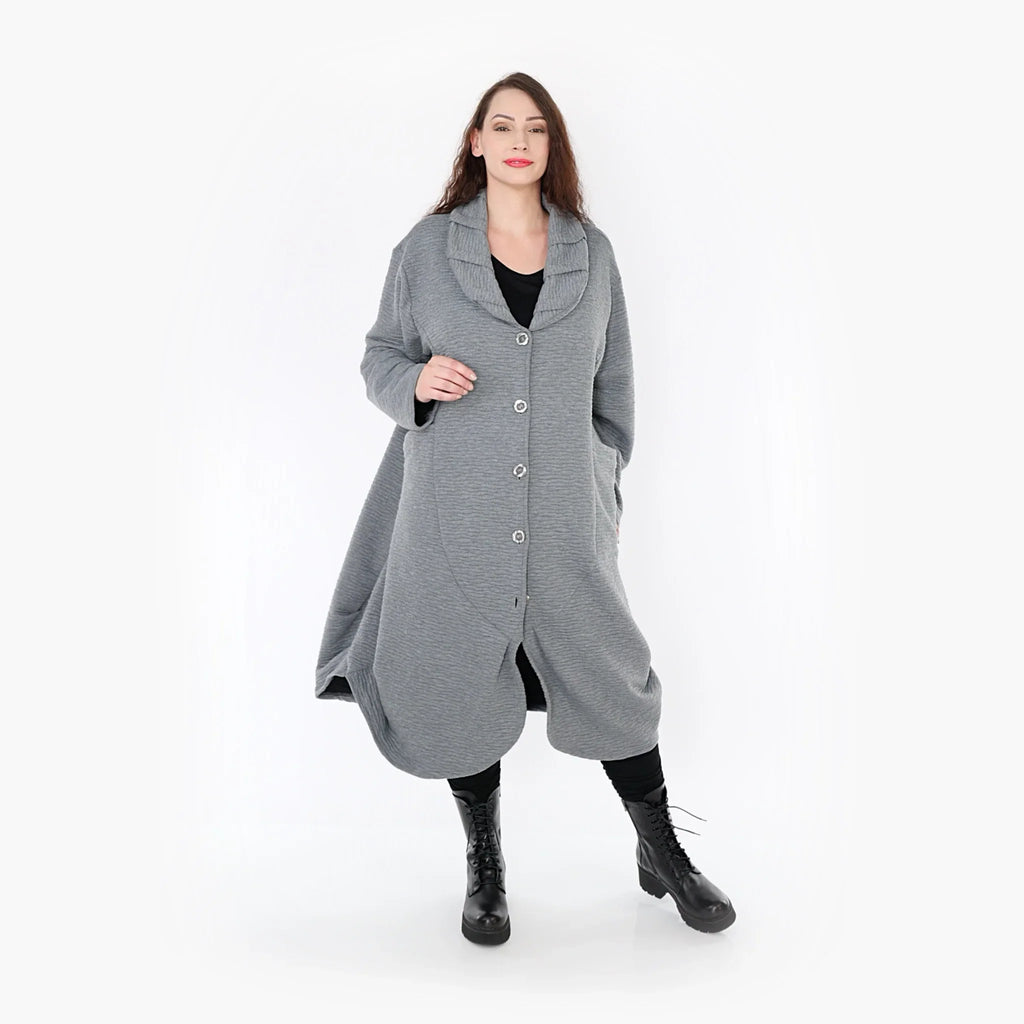 AKH 6885 Coat, Grey