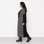 AKH Fashion Kleid Warmy 2318 Schwarz/Weiß