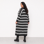 AKH Fashion Kleid Warmy 2337 Schwarz/Weiß