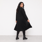 AKH Fashion Kleid Warmy 2346 Weiß/Schwarz