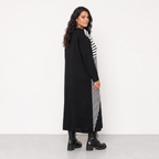 AKH Fashion Kleid Warmy 2401 Schwarz/Weiß