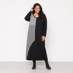 AKH Fashion Kleid Warmy 2401 Schwarz/Weiß