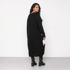 AKH Fashion Kleid Warmy 2402 Schwarz/Weiß