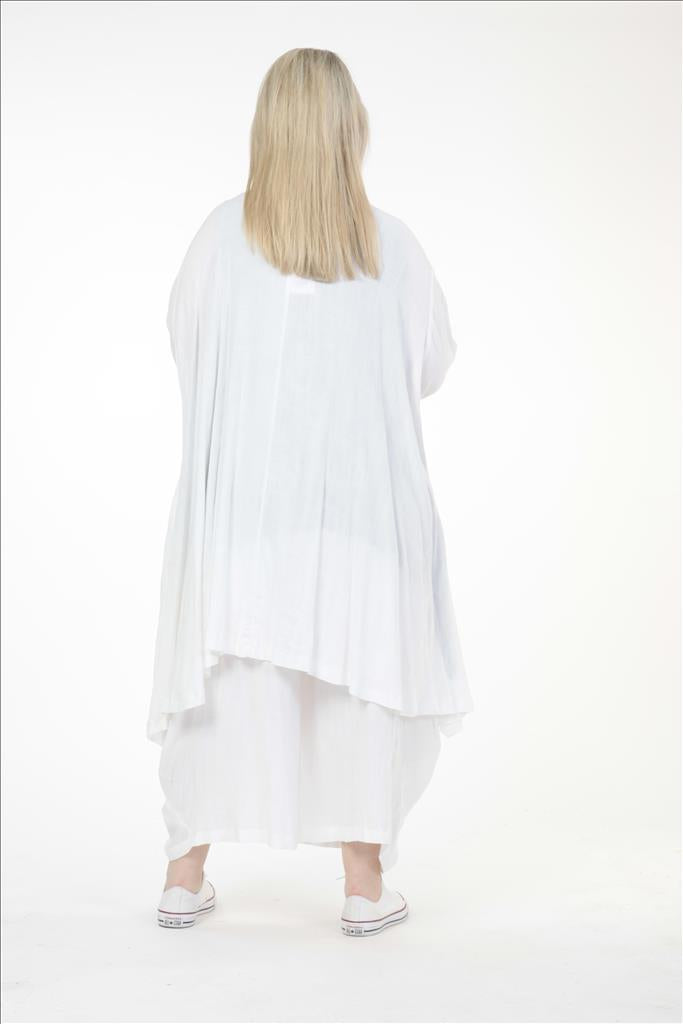 Sommer Jacke in A-Form aus er Qualität, Weiß Lagenlook Oversize Mode B2B Großhandel