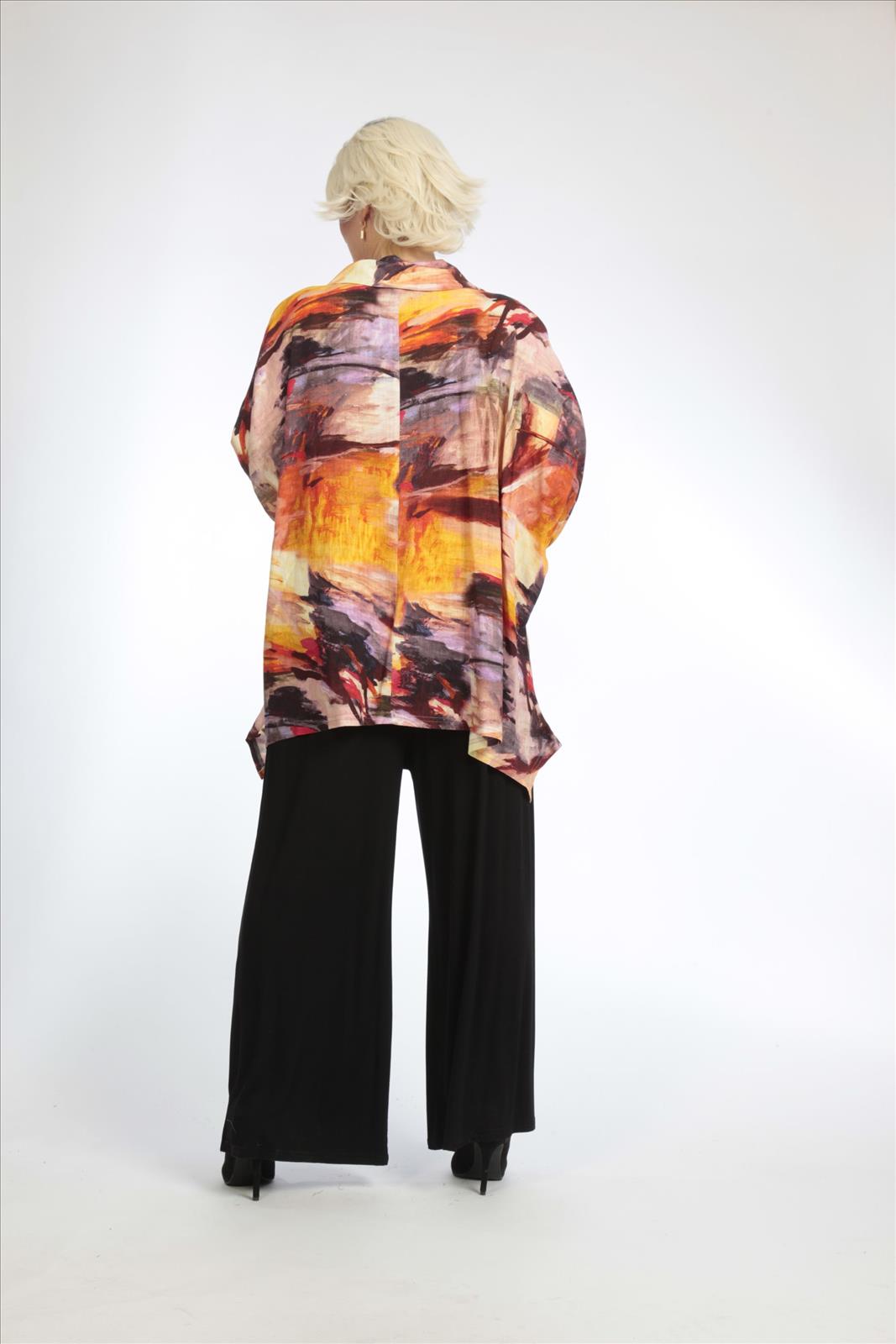 Sommer Jacke in Form aus er Qualität, Multicolor-Lila Lagenlook Oversize Mode B2B Großhandel