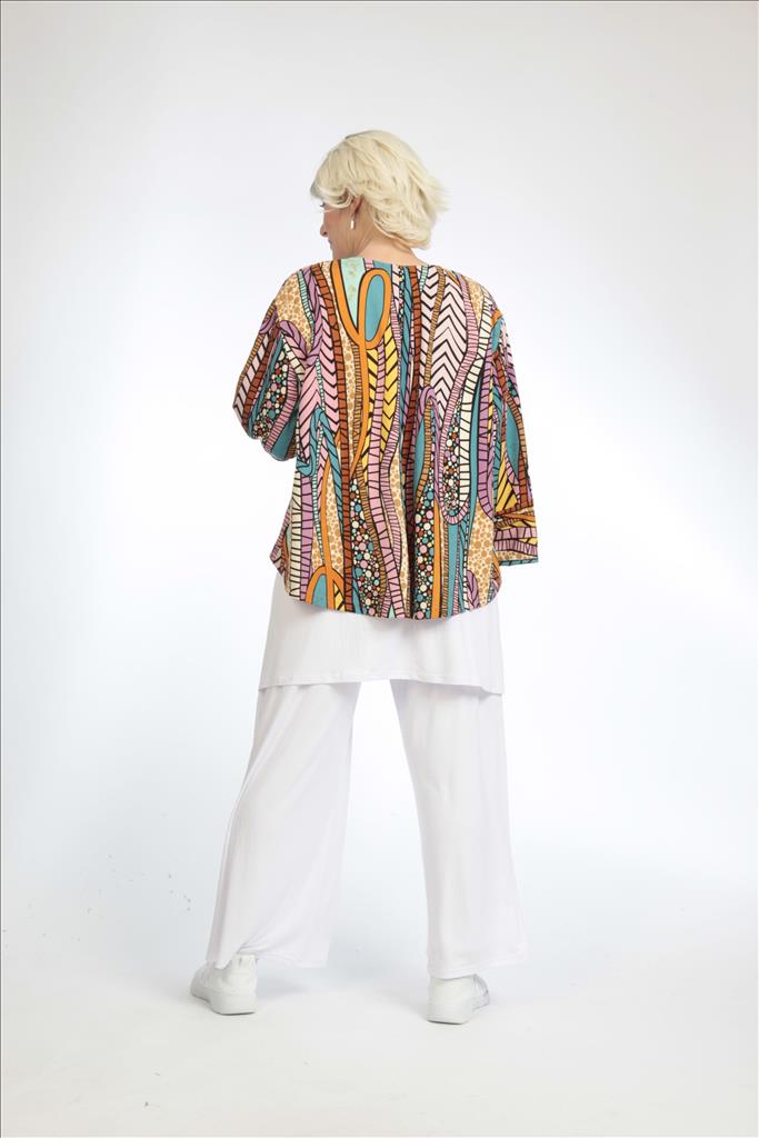 Sommer Jacke in gerundeter Form aus er Qualität, Multicolor Lagenlook Oversize Mode B2B Großhandel