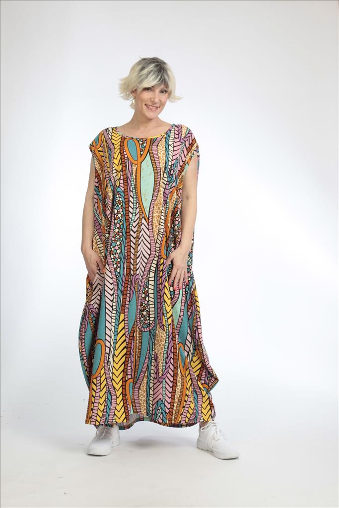 Sommer Kleid in Ballon Form aus er Qualität, Multicolor Lagenlook Oversize Mode B2B Großhandel