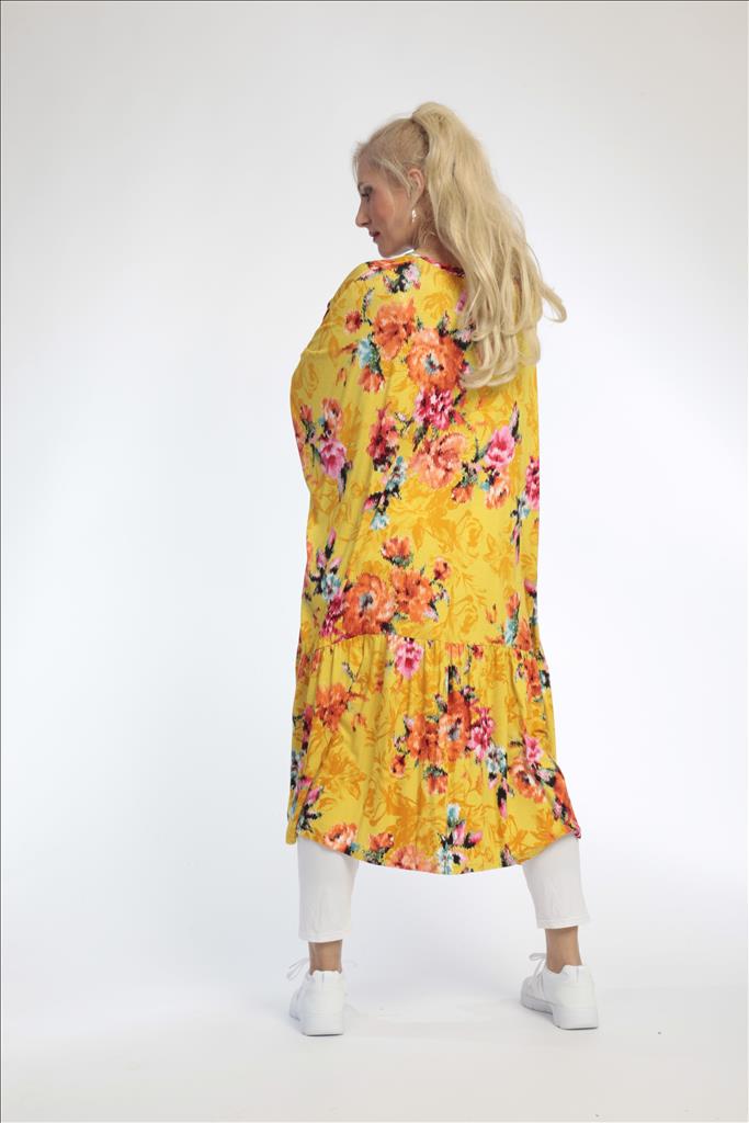 Sommer Kleid in Form aus er Qualität, Gelb-Multi Lagenlook Oversize Mode B2B Großhandel
