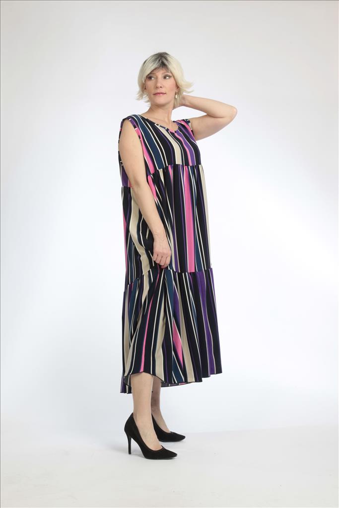 Sommer Kleid in Form aus er Qualität, Pink-Lila-Multi Lagenlook Oversize Mode B2B Großhandel