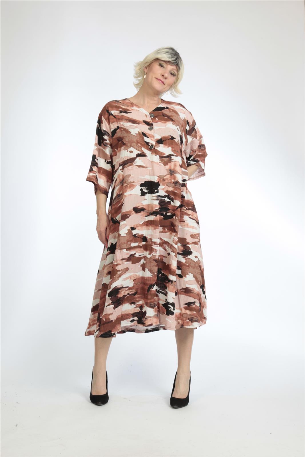 Sommer Kleid in gerader Form aus er Qualität, Terra-Multi Lagenlook Oversize Mode B2B Großhandel