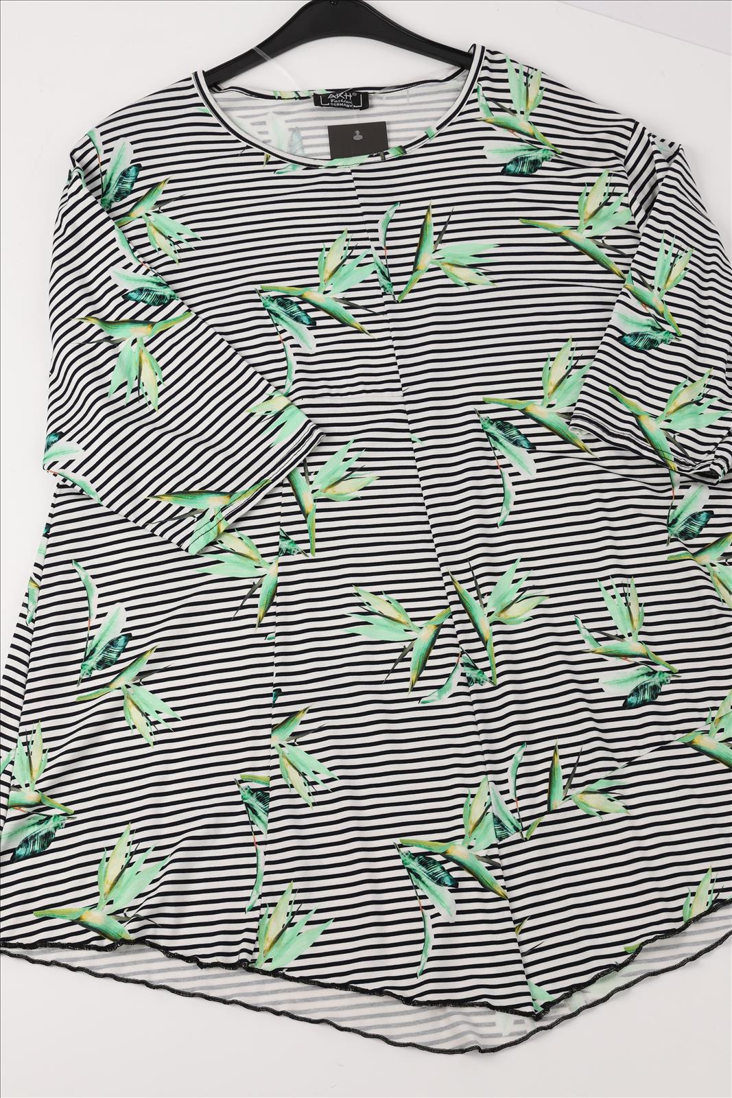 Sommer Shirt in Form aus er Spitze Qualität, Schwarz-Weiß Lagenlook Oversize Mode B2B Großhandel