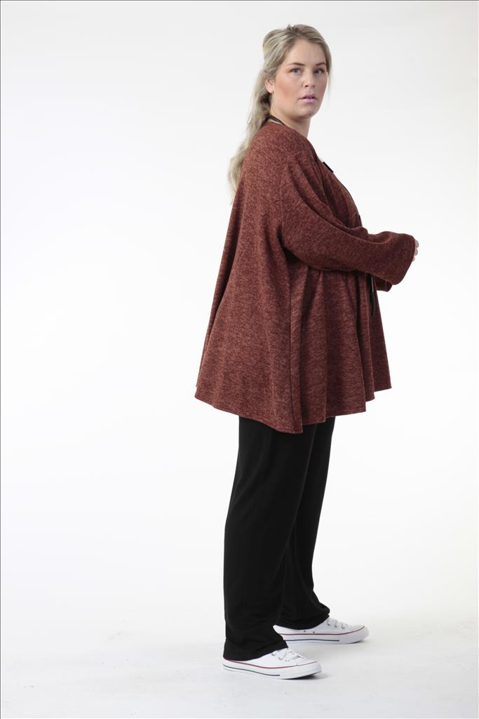Winter Big Shirt in A-Form aus er Qualität, Terracotta Lagenlook Oversize Mode B2B Großhandel