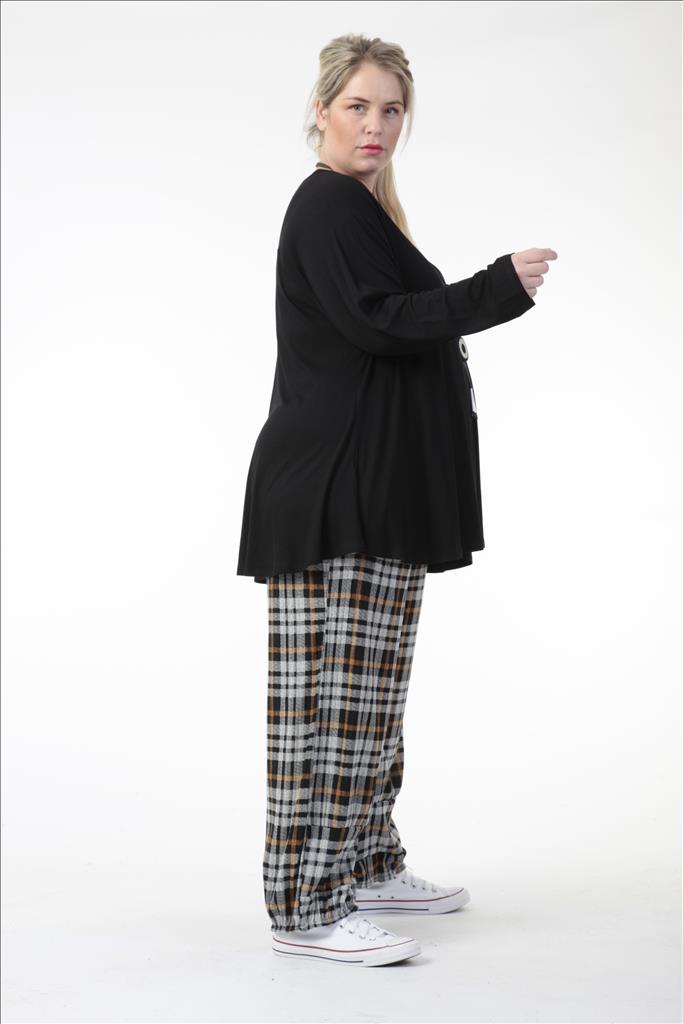Winter Hose in Form aus er Qualität, Grau-Senf Lagenlook Oversize Mode B2B Großhandel