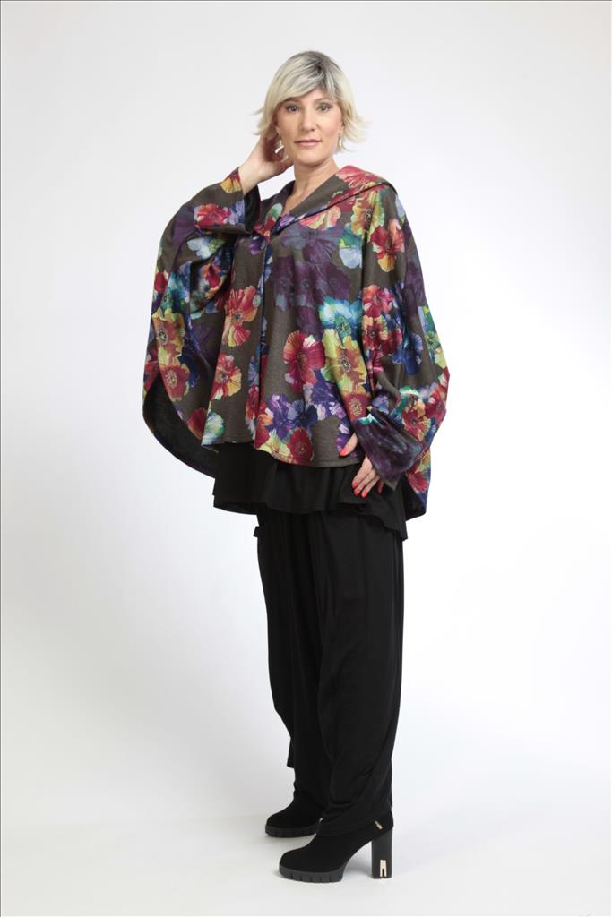 Winter Jacke in Glocken Form aus er Qualität, Multicolor Lagenlook Oversize Mode B2B Großhandel