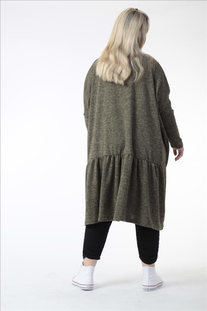 Winter Kleid in Form aus er Qualität, Khaki Lagenlook Oversize Mode B2B Großhandel